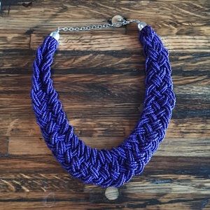 Braided bead necklace.
